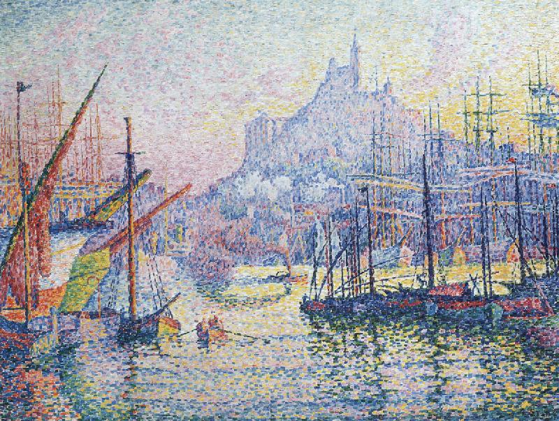 Paul Signac marseilles oil painting picture